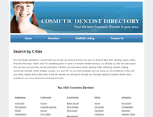 Tablet Screenshot of cosmeticdentistdir.com